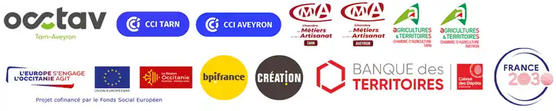 Partenaires et financeurs de l'action'Occtav Tarn-Aveyron