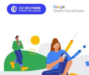 Actualité de la CCI du Tarn : Webinaires CCI x Google Ateliers Numériques : boostez votre visibilité et votre productivité grâce au digital !